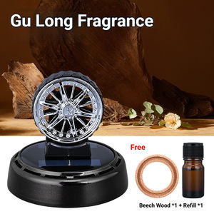 Nouvel ornement de décoration de voiture solide et élégant, diffuseur d'aromathérapie solaire, parfum de voiture créatif, parfum remplaçable, haut de gamme, pour tableau de bord - Product Image 4