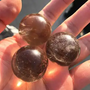 High Quality Crystal Spheres Smoky Quartz Spheres For Spiritual Healing Gifts