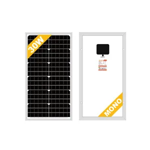 Poli güneş panelleri 12v 30w özelleştirilmiş güneş paneli güneş sokak ışık kullanımı