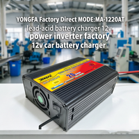 Chargeur de batterie intelligent 12V 20A en alliage d'aluminium portable 200W pour voiture, moto, LiFePO4, plomb-acide, certifié CE
