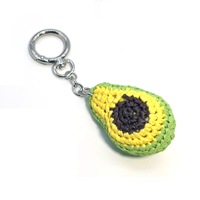 Stro gehaakte fruit sleutelhanger Raffia geweven ananas citroen hanger rugzak auto decor tropische charme reizen souvenir dames geschenken