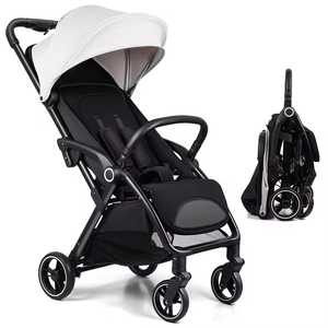 Poussette 3-en-1 style chariot, best-seller en Europe, avec sacs de maman, pliage en une étape, poussée bidirectionnelle, siège haute vue - Product Image 4