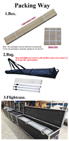 Supports de toile de fond en aluminium 12ft*12ft et 10ft*10ft avec rideau LED pour décorations de mariages et salons professionnels