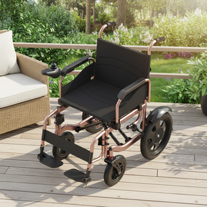 Fauteuil roulant électrique léger pour personnes âgées, avec dossier haut, batterie amovible, pour personnes handicapées - Product Image 1