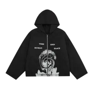 Oem Custom Winter Unisex Casual Punk Style HighStreet Lose hochwertige taktische Digitaldruck Futter Dicke Puffer Jacke für Männer