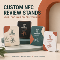 Tarjeta NFC con Chip NTAG213 de Vorx Tech para Reseñas de Google, con Función de Tocar y Escanear Código QR para Comentarios de Clientes