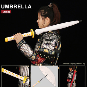 Tictok acier <span class=keywords><strong>Ninja</strong></span> lame Anime Kamado Tanjirou chine Anime gros samouraï épée démon tueur mariage parapluie décoration - Product Image 4