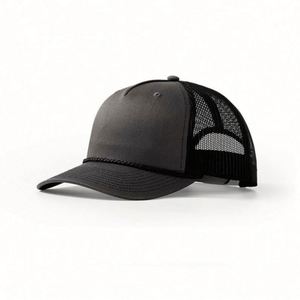 Casquette Trucker en Maille Vierge à 5 Panneaux Personnalisable, Profil Haut, avec Cordon, Vente en Gros - Product Image 6