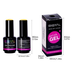 RISYAL ยาทาเล็บเจลสีใหม่ 15 มล. สีเหลือง สำหรับตกแต่งเล็บ ขายส่งจากโรงงาน รุ่น RL2316 บรรจุกล่องสีเดียว - Product Image 1