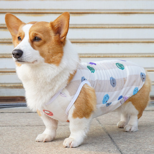 Chaleco para perros, transpirable, antidesprendimiento, diseño de cara sonriente, para Corgi y perros pequeños - Product Image 1