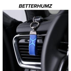 LLavero de cuero de vaca Betterhumz, llavero Universal de capa superior para Tesla Model 3 <span class=keywords><strong>Y</strong></span> S X para BMW E90 E60 F30 F20, llavero de coche - Product Image 3