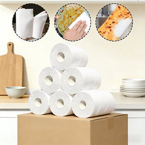 Rouleau de papier absorbant de cuisine en pâte de bois vierge de qualité supérieure, OEM, essuie-tout absorbant <span class=keywords><strong>pour</strong></span> la maison et la cuisine - Product Image 3