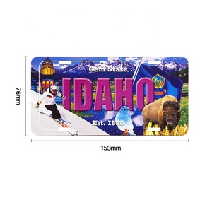 Imán de Placa de Matrícula de EE. UU. de <span class=keywords><strong>IDAHO</strong></span> con Diseño Personalizado, Recuerdo Turístico, Placa de Aluminio, Imán para Refrigerador - Product Image 5