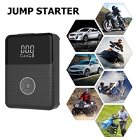 Démarreur de voiture portable, courant de démarrage 400A, gonfleur de pneus à charge rapide 18W, batterie externe d'urgence automobile