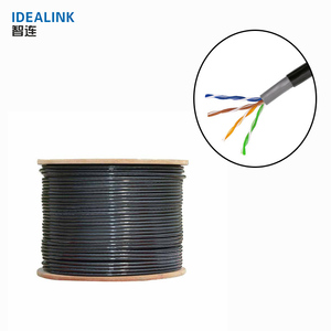 สายแลน <span class=keywords><strong>Cat5e</strong></span> ความเร็วสูงสำหรับ Cat6A กลางแจ้ง Cat6สายเคเบิ้ลเกลียวคู่ UTP STP FTP CAT 6 6A 24AWG 0.55มม. สายเคเบิ้ล1000ft กันน้ำ - Product Image 5