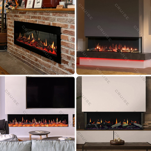 CRUISE tre lati di osservazione del fuoco sincronizzazione della combustione di legno immagine sonora nuovo camino elettrico ologrammo Lcd 1850mm - Product Image 4