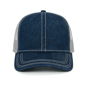 Casquette de baseball trucker en jean à 6 panneaux, respirante et ajustable, idéale pour le golf, la randonnée et le quotidien - Product Image 1