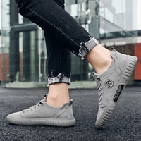 BAEWOON D162 Chaussures de sport décontractées respirantes et tendance pour homme, style Old Beijing, en toile de soie glacée, pour la course et la conduite