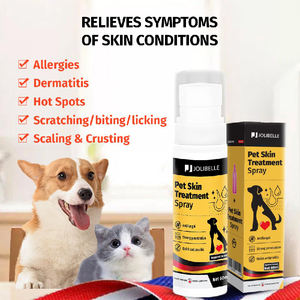 プライベートブランドの犬用ホットスポットスプレー、かゆみ止めスプレー。アレルギー、乾燥、かゆみのある皮膚、傷のケアに役立ちます。すべての動物に適しています。 - Product Image 6