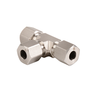 Thép không gỉ Phụ kiện thủy lực ánh sáng 6l-42l duy nhất ferrule TEE <span class=keywords><strong>Union</strong></span> 3000-6000 PSI - Product Image 5