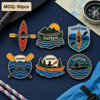 En gros, Pin's en émail personnalisé pour kayak, avec logo d'équipe, badge souvenir, pin's de revers en métal sur le thème du kayak