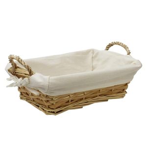 Sustainable Rustic <b>Wicker</b> Tray <b>with</b> <b>Handle</b> Multifunction Storage for Sundries Food Coffee Table Gift Hamper - Product Image 6