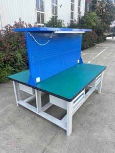 Banc de travail de garage multifonctionnel antistatique à double face, haute capacité de charge, robuste, avec tiroirs et éclairage - Product Image 5