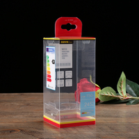 Boîte d'emballage pliable en plastique PET PVC PP, boîte d'emballage transparente personnalisée pour ampoule LED