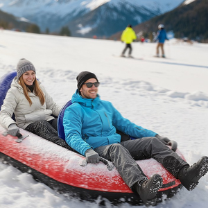 QPAU <span class=keywords><strong>Luge</strong></span> à neige en toile premium gonflable pour <span class=keywords><strong>2</strong></span> personnes avec poignées renforcées robustes pour enfants et <span class=keywords><strong>adultes</strong></span>, jouet d'hiver d'extérieur, cadeau (Bleu) - Product Image 4