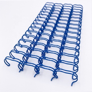 Rilegatura a Doppio Filo Metallico Blu 3/8" Marca YPS con Anelli Gemelli Passo 3:1/2:1 Lunghezza A4 Forniture per Ufficio e Scuola - Product Image 4