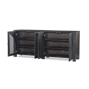 Credenza di Lusso in Legno Massello, Cassettiera Moderna Minimalista, Mobile Contenitore Contemporaneo per la Casa - Product Image 3