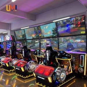Deluxe 65-inch Dual HD màn hình ổ đĩa điên xe mô phỏng đua xe Arcade trò chơi nền tảng chuyển động mô phỏng đua trò chơi video - Product Image 5