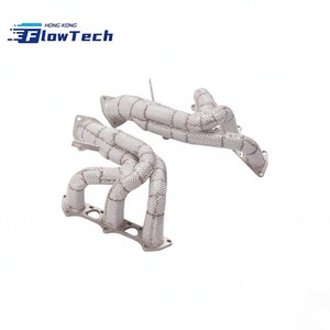 ท่อร่วมไอเสียแบบไหลตรง High Flow วัสดุ T304L สแตนเลส สำหรับ Porsche 718 GT4 RS 4.0L - Product Image 3