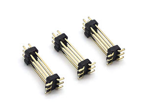 Conector de Pines de Paso de 2.0mm, Doble Fila, SMT, SQ0.5mm, Doble Plástico, H:2.0mm, 2*3P - Product Image 2