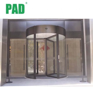 Puertas de Vidrio de Estilo Moderno, Puerta Giratoria Automática de 3 Paneles, Puerta Giratoria de Cristal, Fabricante, Precio Bajo - Product Image 3