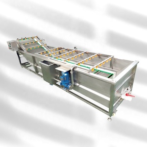 Nouvelle machine automatique de nettoyage de légumes en acier inoxydable, lavage à bulles pour fruits, usage professionnel en restaurant, moteur inclus - Product Image 4