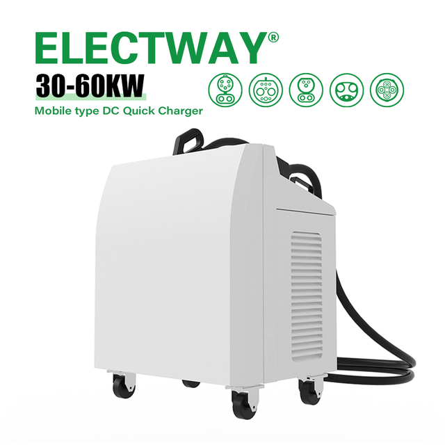 Electway Smart Fast Dc Charger T30Kw Portable Dc Charger 60KW Mobile Ev Chargerfor Electric Car