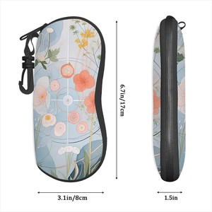 Estuche para gafas con cremallera ultraligera con imagen personalizada para microfibra, material PU, modelo vertical - Product Image 6