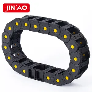 Nylon PA66 moving protective flexible plastic energy cable chain cable drag carrier for CNC machine