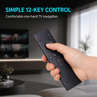 Harga Terjangkau, Dapat Disesuaikan, Bersertifikasi CE, Warna Hitam, Remote Control 12 Tombol, Aksesoris TV, Pengontrol Universal, Jangkauan 5-10m