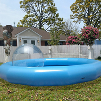 Jouets gonflables portatifs de piscine de PVC de la coutume commerciale de 5m pour des enfants