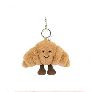 Colgante Jelly Cat con las Tres Etiquetas Originales y un Sello de Acero, con Diseños de Oso de Barcelona, Berenjena y Croissant - Product Image 4