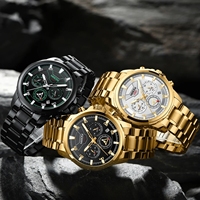 Montres à quartz originales pour hommes NIBOSI 2536 avec bracelet en silicone, bracelet en acier inoxydable, style décontracté classique, nouvelle arrivée, vente chaude, faible MOQ