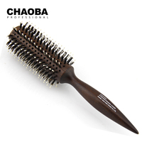 <strong>Best</strong> <strong>Selling</strong> Nylon Mix <strong>Boar</strong> <strong>Bristle</strong> Wooden Round <strong>Hair</strong> <strong>Brush</strong> Detangling Rat Tail Pin Handle for Blowdrying