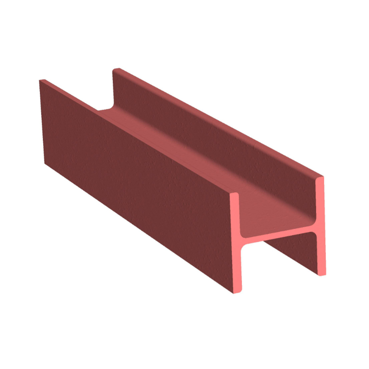 Хорошее качество, S275JR выстрел, красная оксидная отделка, загрунтованные универсальные колонны I Beam, изготовленные стальные балки для строительства