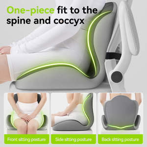 Bantal Duduk Ergonomis Busa Memori 2026, Penyangga Punggung untuk Kantor, Mobil, Pelajar, Mengurangi Nyeri Saat Duduk Lama - Product Image 5