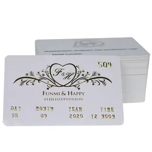 Custom Design printing Luxury embossed number plastic pvc card for business promotion gift