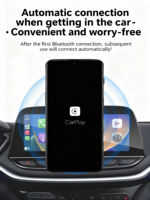 Adaptador Inalámbrico CarPlay, Adaptador para Auto con Bluetooth USB para Autos Originales, Compatible con Apple, para BENZ y la Mayoría de los Autos