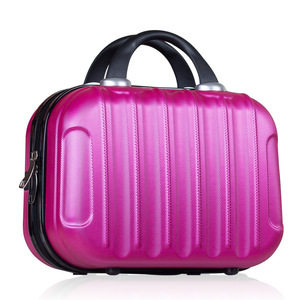 14/16 Inch <strong>Small</strong> Hand Plastic Makeup Bag Beauty case Makeup <strong>Suitcase</strong> for Travelling - Product Image 1