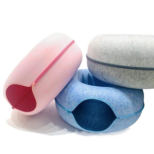 Túnel para Gatos en Oferta, Cama para Interiores de 20 Pulgadas, Desmontable, Redonda, Lavable, Túnel de Juego para Gatos, Casa de Fieltro para Gatos, Cueva para Mascotas - Product Image 3